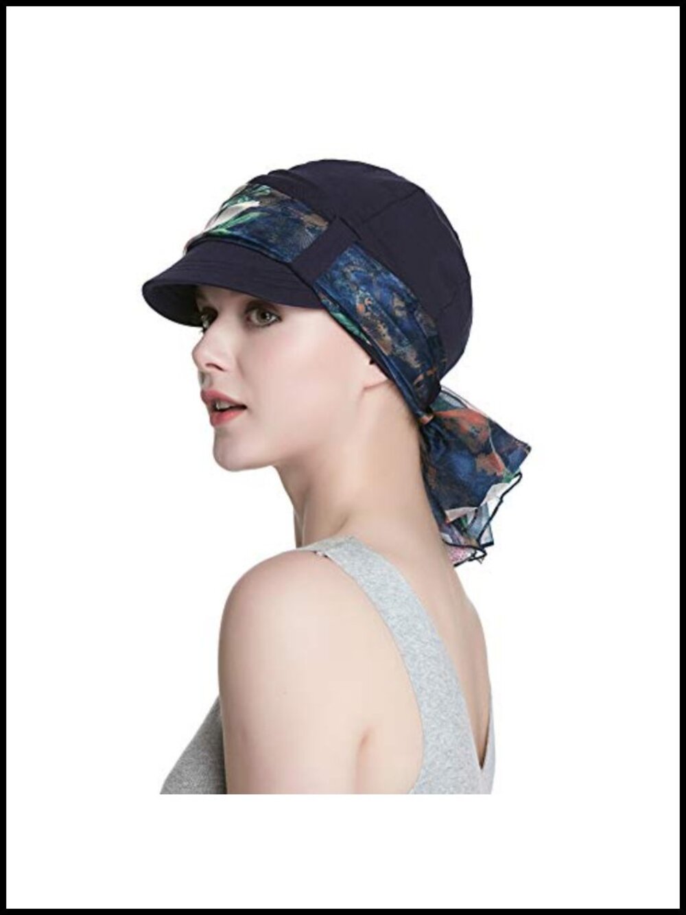 Cotton Hat and Scarf Set Chemo Headwear Viscose Lining Women